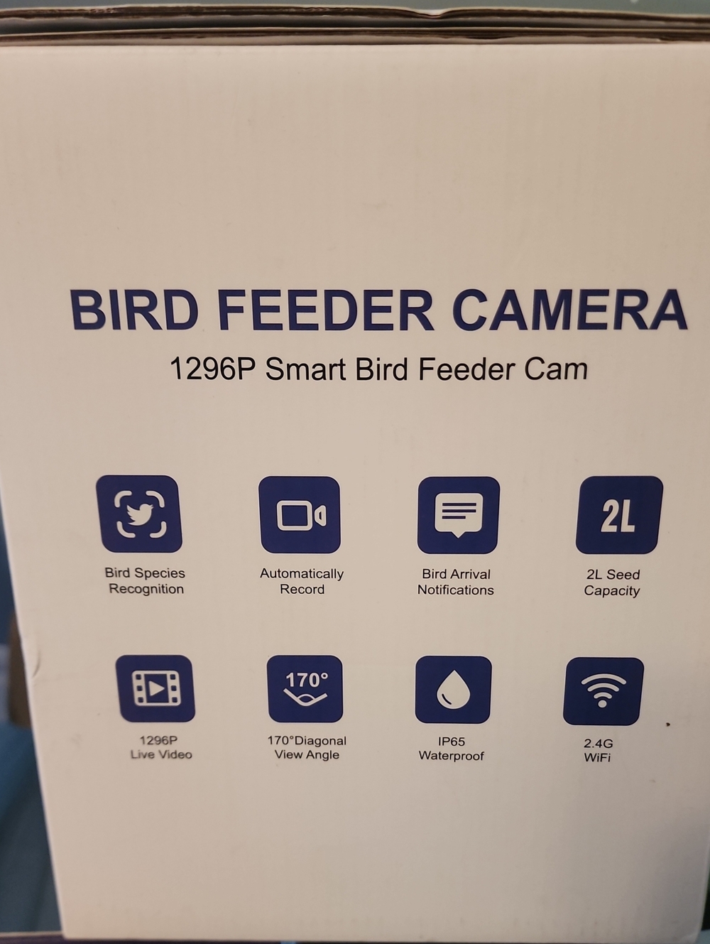 Bird Feeder Camera - Blue Smart Bird Feeder Cam - Picture 2 of 3